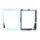 Touchscreen glass with home button and original adhesive for Apple iPad 4 white