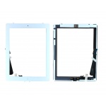 Dotykové sklo s home buttonem a originálním lepením pro Apple iPad 4 bílá