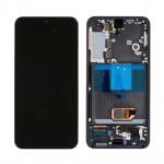 LCD + touch screen + frame for Samsung Galaxy S22 5G SM-901B LCD + touch screen black (Service Pack)