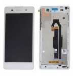 LCD + touch + bezel for Sony Xperia E5 white (OEM)