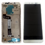 LCD + touch + bezel for Xiaomi Redmi Note 5 white (OEM)