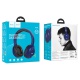 Hoco W33 Art Sound bezdrátová sluchátka přes hlavu modrá (ROZBALENO)