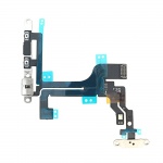 Flex kabel tlačítka zapínání + tlačítka hlasitosti + kovová destička pro Apple iPhone 5C