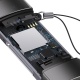 Baseus čtečka paměťových karet Lite Series USB-A + USB-C/SD, microSD, šedá (ROZBALENO)