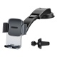 Baseus Easy Control Clamp car holder with arm SET black (UNPACKED)