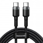 Baseus Cafule Series nabíjecí / datový kabel USB-C/USB-C 100W 2m šedá-černá (ROZBALENO)