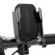 Baseus Armor univerzální držák na mobilní telefon na kolo / motocykl, černá (ROZBALENO)