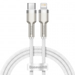 Baseus Cafule Series nabíjecí/datový kabel USB-C na Lightning PD 20W 1m, bílá (ROZBALENO)