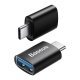Baseus Ingenuity mini OTG adaptér USB-C samec na USB-A samice 3.1, černá (ROZBALENO)