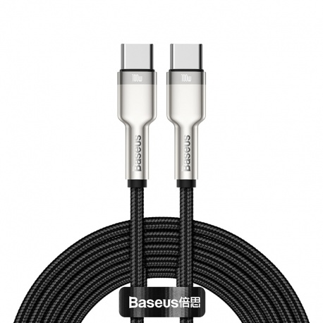 Baseus Cafule Series nabíjecí/datový kabel USB-C na USB-C 2m 100W černá (ROZBALENO)