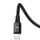 Baseus Rapid data cable 3-in-1 USB-C (Micro/Lightning/USB-C) PD 20W 1.5m black (UNBOXED)