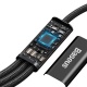 Baseus Rapid datový kabel 3v1 USB-C (Micro/Lightning/USB-C) PD 20W 1,5m černá (ROZBALENO)