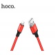 Hoco braided charging cable micro USB Times Speed 1m red-black