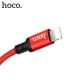 Hoco pletený nabíjecí kabel micro USB Times Speed 1m červená-černá