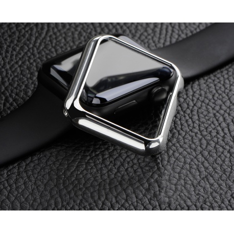 COTECi polykarbonátové pouzdro pro Apple Watch 42 mm stříbrná
