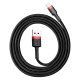Baseus Cafule charging / data cable USB to Lightning 2.4A 1m, red-black