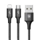 Baseus charging / data cable 2 in 1 Micro USB + Lightning 3A Rapid Series 1.2m black