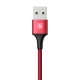 Baseus charging/data cable 2 in 1 Micro USB + Lightning 3A Rapid Series 1.2m red