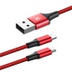 Baseus charging/data cable 2 in 1 Micro USB + Lightning 3A Rapid Series 1.2m red