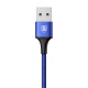 Baseus nabíjecí / datový kabel 2v1 Micro USB + Lightning 3A Rapid Series 1,2m tmavě modrá