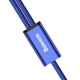 Baseus charging / data cable 2-in-1 Micro USB + Lightning 3A Rapid Series 1.2m dark blue