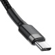 Baseus Cafule Series charging / data cable USB-C to USB-C PD2.0 60W Flash 1m, gray-black