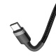 Baseus Cafule Series nabíjecí / datový kabel USB-C na USB-C PD2.0 60W Flash 1m, šedá-černá