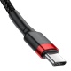Baseus Cafule Series nabíjecí / datový kabel 2* USB-C PD2.0 60W Flash 2m, červená-černá