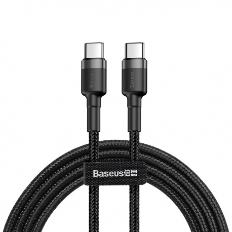 Baseus Cafule Series charging/data cable USB-C to USB-C PD2.0 60W Flash 2m, gray-black