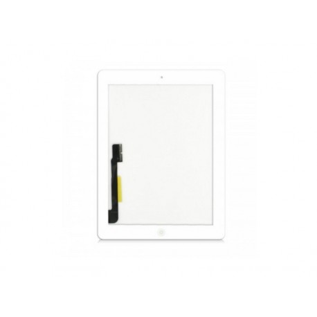 Dotykové sklo s home buttonem a originálním lepením pro Apple iPad 3 bílá (OEM)