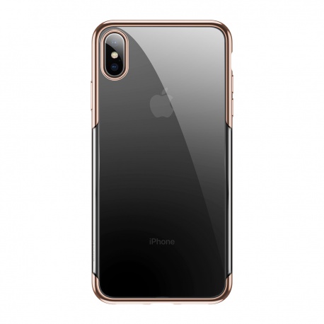 Baseus case for iPhone XS Max Glitter transparent-gold
