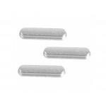 3 buttons in a set (volume / mute / power) silver for Apple iPad Air 2
