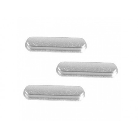 3 buttons in a set (volume / mute / power) silver for Apple iPad Air 2