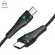 Mcdodo charging / data cable USB-C / USB-C 3A PD 1.5m Manta Series black