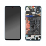 LCD + touch + frame + battery for Huawei P30 Lite blue (service pack)