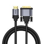 Baseus Enjoyment Series 4KHD Male to DVI Male Bidirectional Adapter Cable 1m Dark Grey