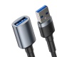 Baseus Cafule nabíjecí / datový kabel USB3.0 samec na USB3.0 samice 2A 1m, šedá