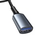 Baseus Cafule charging / data cable USB3.0 male to USB3.0 female 2A 1m, gray