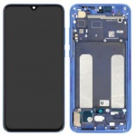 LCD + dotyk + rámeček pro Xiaomi Mi 9 Lite modrá (Service Pack)