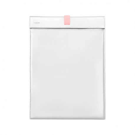 Baseus koženkové pouzdro pro notebooky do velikosti 13in bílá-růžová