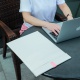 Baseus leather case for laptops up to 13 inches in white-pink color