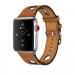 COTEetCI Fashion Leather Band for Apple Watch 42 / 44mm Brown