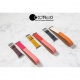COTECi leather strap for Apple Watch 42/44/45/49mm orange-red-pink (long)