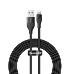 Baseus 2in1 Dual Output Cable USB-A + Type-C to IP 18W Max 1M Black