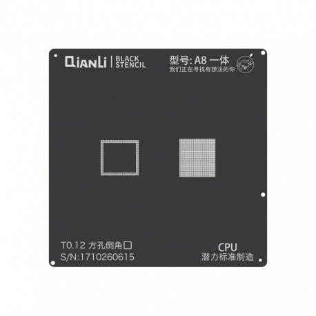 Qianli černá šablona pro A8 CPU 6 / 6 Plus