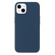 Silicone case for iPhone 13 Pro Max in blue.