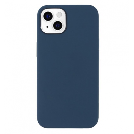Silicone case for iPhone 13 Pro Max in blue.