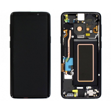 LCD + dotyk + rámeček pro Samsung Galaxy S9 G960 půlnoční černá (Service Pack)