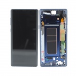 LCD + touch + frame for Samsung Galaxy Note9 N960 ocean blue (Service Pack)
