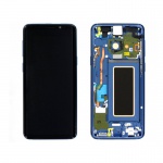 LCD + touch + frame for Samsung Galaxy S9 G960 Coral blue (Service Pack)